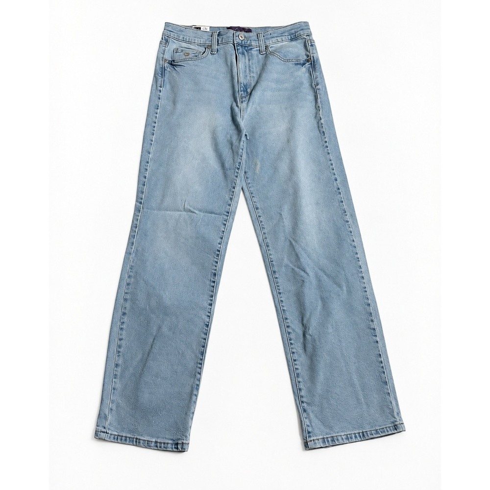 Gloria Vanderbilt Relaxed Straight Leg Jeans Light Wash Blue Denim Size 6